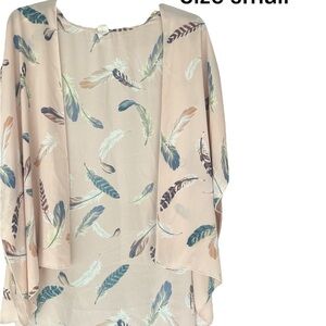 Light weight feather kimono